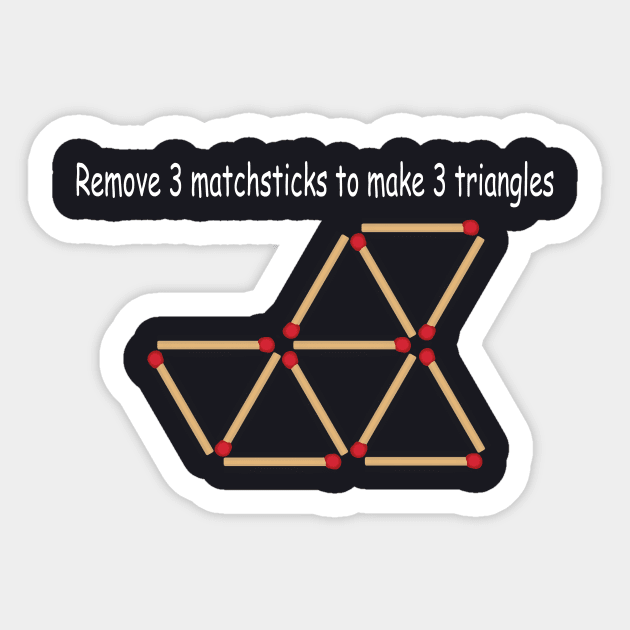 Matchstick puzzles Sticker by ThermalArt